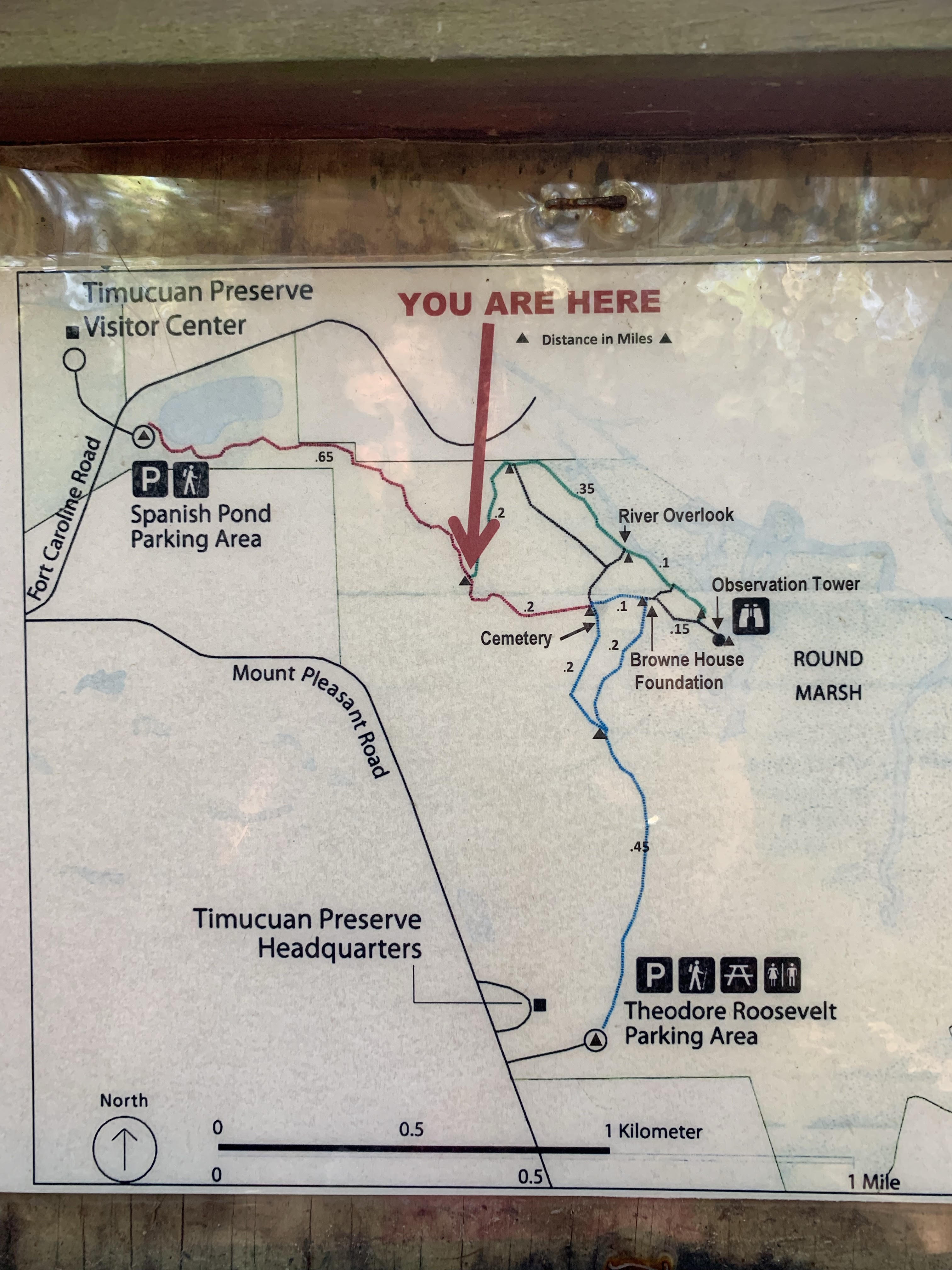 Spanish Pond Hiking Trail Map